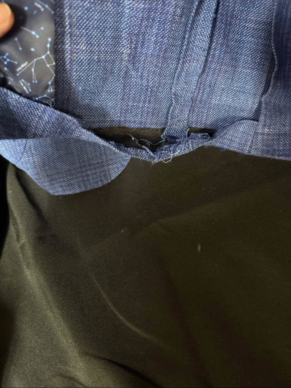 Men's Blue Plaid Sport Coat Blazer - Classic Tailored Style